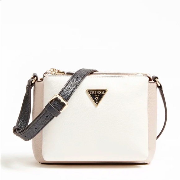 GUESS Becca Double Zip Cross body bag NWOT - Picture 1 of 5